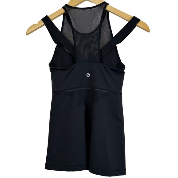 Lululemon Running In The City Black Shelf Bra Tank Top Size 2 - Picture 7 of 9